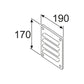 Webasto Luftzufuhrgitter W=170 L=190