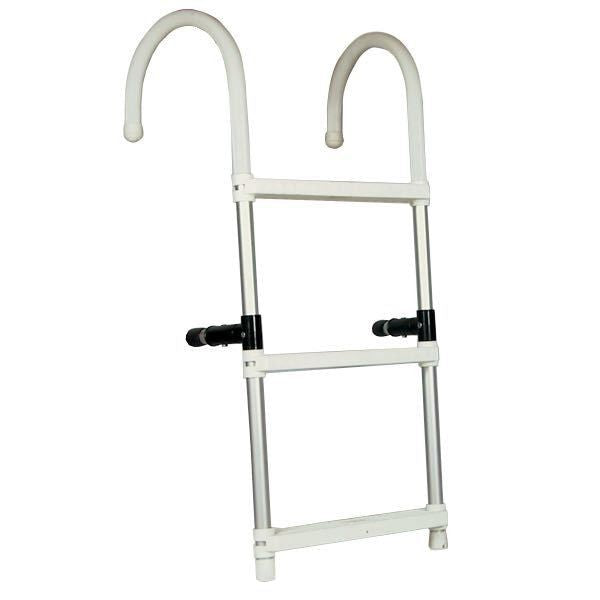 Leiter Aluminium 3 Kunststoffstufen Bügel einklappbar B=37cm L=88cm