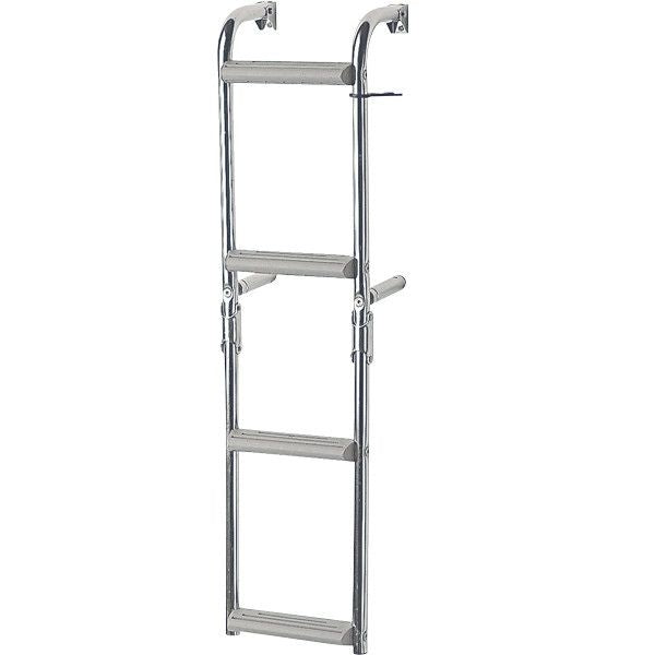 Badeleiter rostfreier Stahl klappbar - 2 + 2 Stufen L=835mm B=215mm