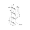 Badeleiter rostfreier Stahl klappbar - 2 + 2 Stufen L=835mm B=215mm