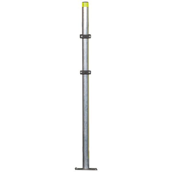 Rettungsringhalter aus Aluminium mit rostfreier Bodenplatte