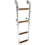 Badeleiter rostfreier Stahl - 2 feste und 2 klappbare Stufen Rohr D=22mm L=max. 880mm B=250mm