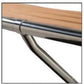 Gotthardt Badeplattform aus Edelstahl A4 mit Teakholz-Belag – 50 × 45 cm