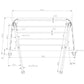 Badeplattform rostfreier Stahl L=80cm B=45cm Rohr D=25mm