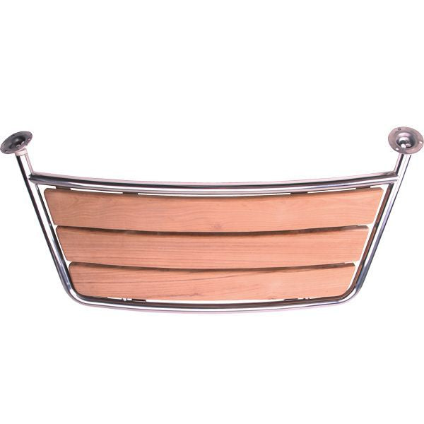 Badeplattform rostfreier Stahl L=84cm B=38cm Rohr D=25mm