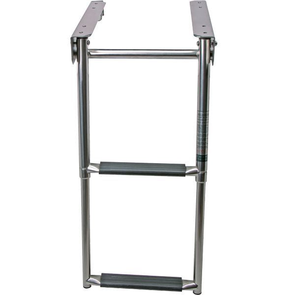 Badeleiter telekopierbar zum Einschieben rostfreier Stahl 2 Stufen B=285mm