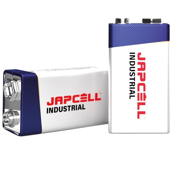 Japcell Industrial 9-V-Batterie 6LR61 – Alkaline im 10er-Pack