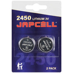 Japcell CR2450 3 V Lithium Knopfzelle – 2er-Pack