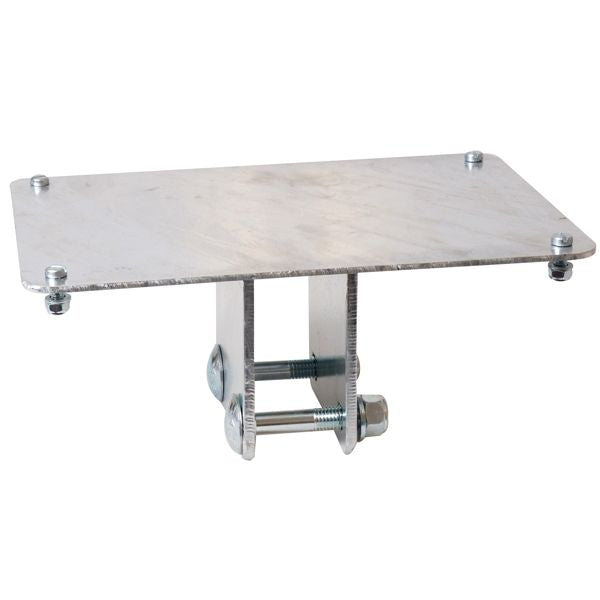 Batteriehalter aus feuerverzinktem Stahl für Bootswagendeichsel L=350mm B=220mm