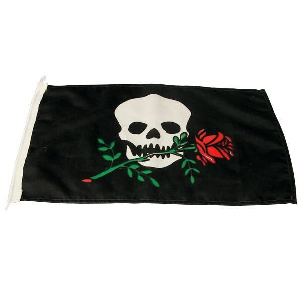 1852 Piratenflagge mit Rose – Stimmungsfahne für Bord