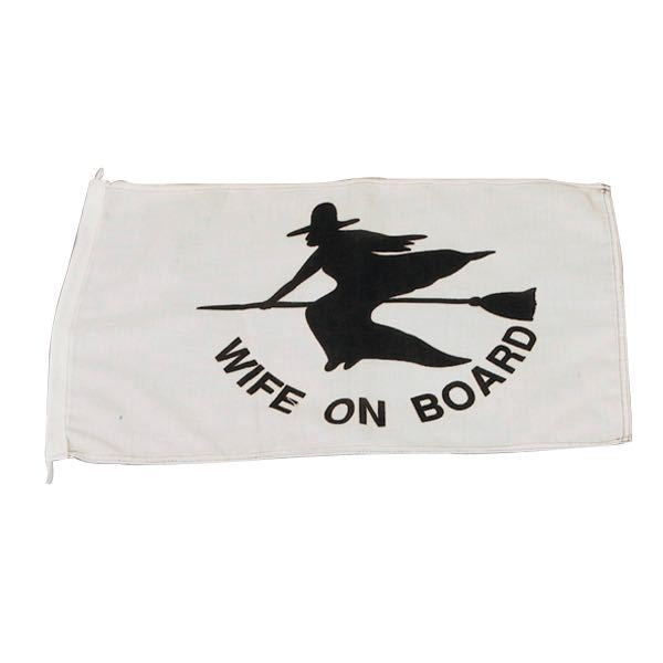 1852 Flagge Wife on board 30x45cm
