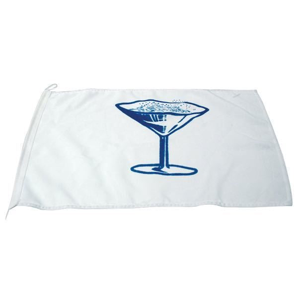 1852 Champagner-Flagge – Stimmungsfahne mit Champagnerglas