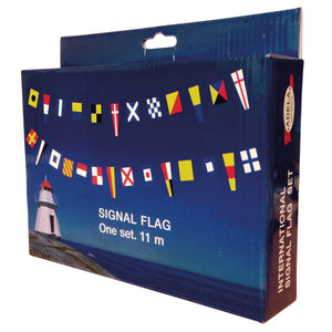 Adela Signalflaggensatz – 36 Flaggen & Wimpel auf 11 m Leine