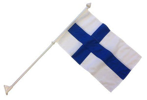 Adela Fassadenflaggensatz Schweden – komplettes Set mit Ausleger