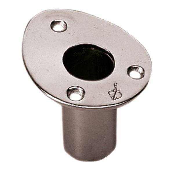 Roca Flaggenstockhalter rostfreier Stahl zum Einbau für Flaggenstock D=25mm