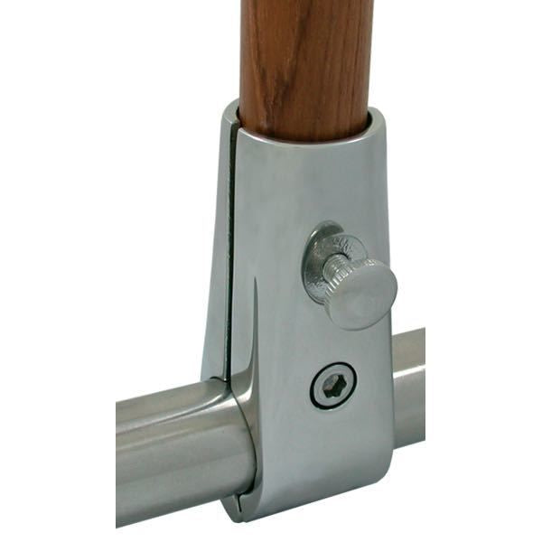 Flaggenstockhalter rostfreier Stahl für 25mm Flaggenstock für 25mm Heckkorb