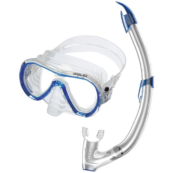 SEAC Schnorchelset für Erwachsene – Maske & Schnorchel aus Silikon und Hartglas