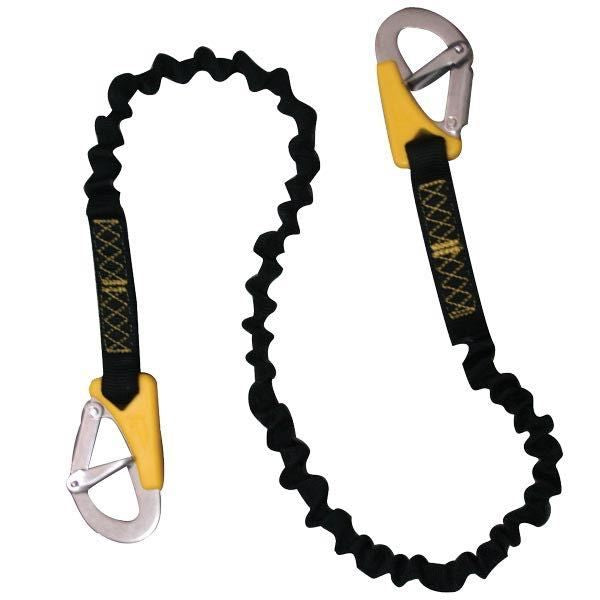 Lifeleine elastisch mit 2 Sicherheitskarabinerhaken  L=120-180cm