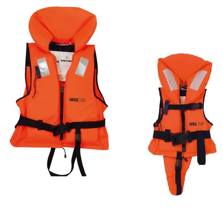 1852 Rettungsweste – ohnmachtsicher mit 100 N Auftrieb