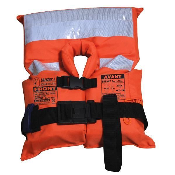 Lalizas Rettungsweste SOLAS – für Kinder bis 15 kg (ISA Code 2010)