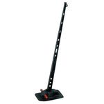 Schlauchboot Flaggenstock Fuss L=130mm B=90mm grau RAL7035