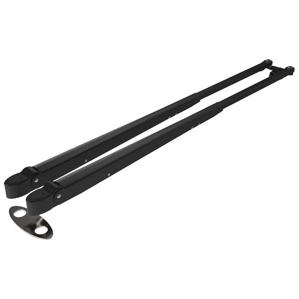 Roca Scheibenwischerparallelarm rostfreier Stahl schwarz für Roca Scheibenwischermotor W38 L=630-900mm Bulk