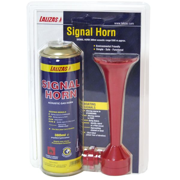 Lalizas Signalhorn mit Gasbehälter – lautes Air Horn für Boote