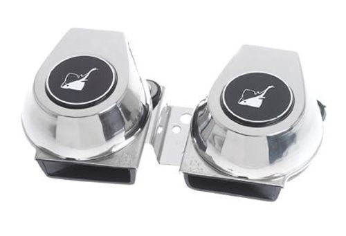 Roca Signalhorn 12 V – elektrisches Schiffshorn mit Edelstahlkappe