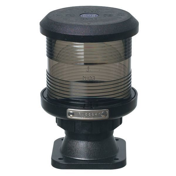 DHR Positionslaterne 360° mit Fuss weiss H=142mm D=92mm