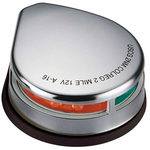 Attwood LED Positionslaterne Aufbaumontage 12V Zwei-Farben 2sm rostfreier Stahl für Boote