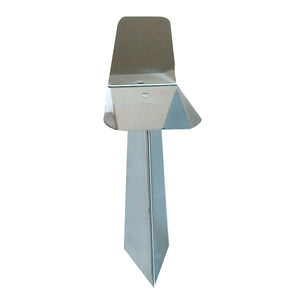 Laternenmast rostfreier Stahl H=318mm B=87mm