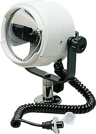Suchscheinwerfer NIGHT EYE 12V 100W D=150mm 360° drehbar Kunststoff-Gehäuse mit Aluminium-Halter
