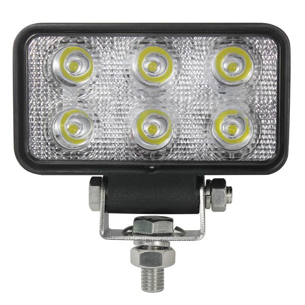 1852 Decksscheinwerfer Aluminiumgehäuse Spot 10-30V 9W LED 0.692A/12V 0.346A/24V B=112mm H=62mm T=38mm