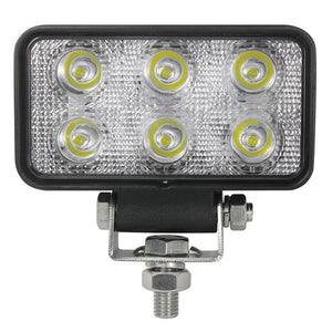 1852 Decksscheinwerfer Aluminiumgehäuse Spot 10-30V 9W LED 0.692A/12V 0.346A/24V B=112mm H=62mm T=38mm