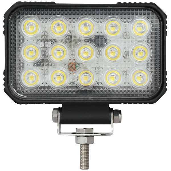1852 Decksscheinwerfer Aluminiumgehäuse Flood 60° 10-30V 5W LED 6.8A/12V 3.4A/24V B=150mm H=122mm T=37mm
