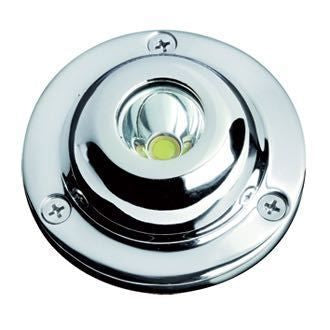 Unterwassebeleuchtung rund D=80mm Aufbaumontage 12-24V 5W blau