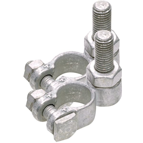 1852 Oceanflex Batterie-Polklemmen Set – verzinntes Messing mit Gewinde