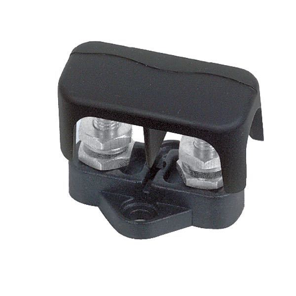 BEP Sammelstützpunkt doppelt M6 mit Abdeckkappe schwarz