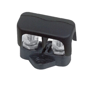 BEP Sammelstützpunkt doppelt M6 mit Abdeckkappe schwarz