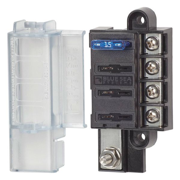 Blue Sea Sicherungshalter für 4 Flachstiftsicherungen