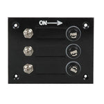 Gotthardt Elektropaneel – Schalttafel mit 3 Schaltern und 3 Sicherungen