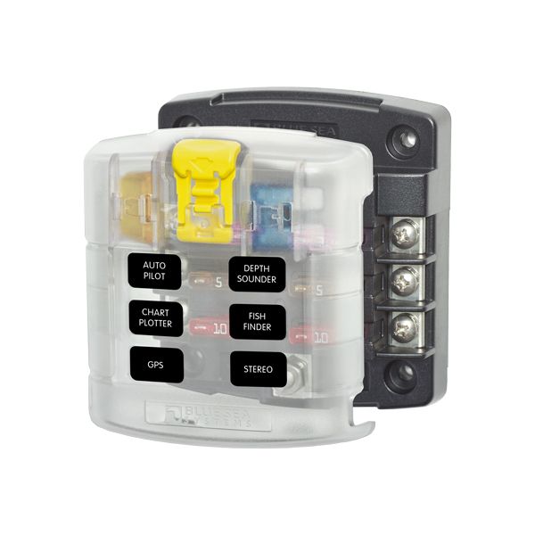 Blue Sea Sicherungshalter für 6 Flachstiftsicherungen max 30A