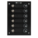 Gotthardt Elektropaneel – Schalttafel mit 6 Schaltern und 6 Sicherungen