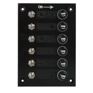 Gotthardt Elektropaneel – Schalttafel mit 6 Schaltern und 6 Sicherungen