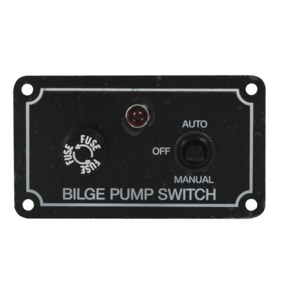 Schalttafel für Bilgepumpen mit LED-Kontrollleuchte