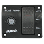 Rule Bilgepumpenschalter 12 V – 3-Wege-Schalter mit Sicherung