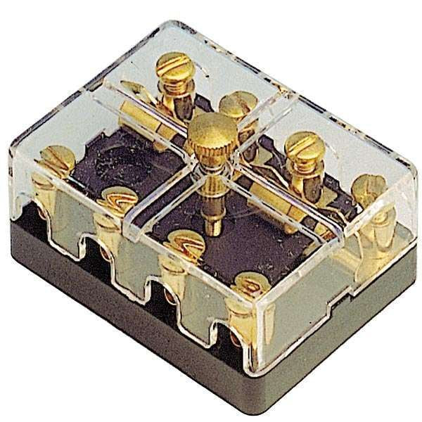 Sicherungshalter für 4 Porzellansicherungen