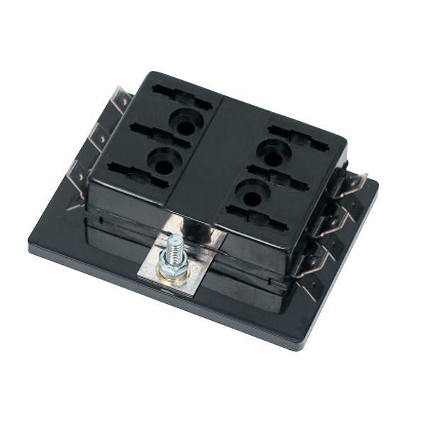 Sicherungshalter für 6 Stecksicherungen max 25A