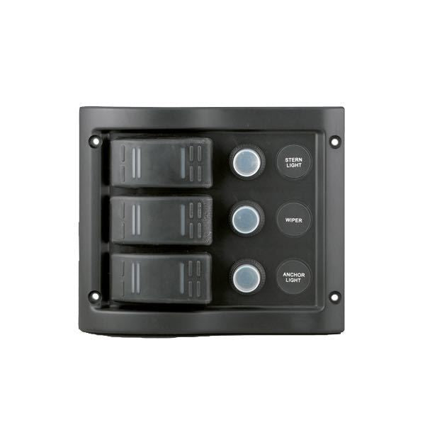 Elektropaneel wasserdicht 3 Schalter / Sicherungen