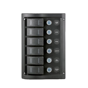 Gotthardt Elektropaneel wasserdicht – Schalttafel mit 6 Schaltern & Sicherungen